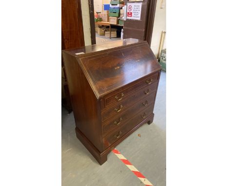  Sale Item:    MAHOGANY INLAID BUREAU   Vat Status:   No Vat   Buyers Premium:  This lot is subject to a Buyers Premium of 15
