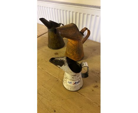  Sale Item:    3 OIL CANS MOBIL SHELL &amp; PRATTS (AF)  Vat Status:   No Vat   Buyers Premium:  This lot is subject to a Buy
