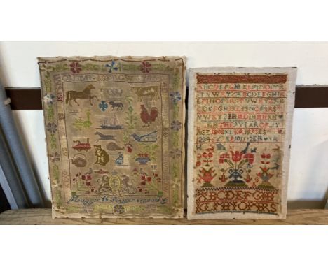  Sale Item:    2 SAMPLERS (AF)   Vat Status:   No Vat   Buyers Premium:  This lot is subject to a Buyers Premium of 15% + Vat
