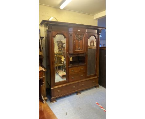  Sale Item:    LARGE EDWARDIAN WARDROBE   Vat Status:   No Vat   Buyers Premium:  This lot is subject to a Buyers Premium of 