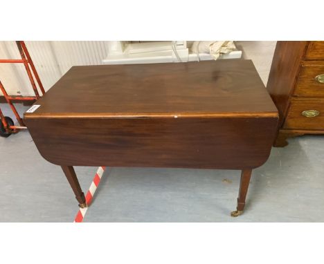  Sale Item:    MAHOGANY PEMBROKE TABLE (AF)   Vat Status:   No Vat   Buyers Premium:  This lot is subject to a Buyers Premium