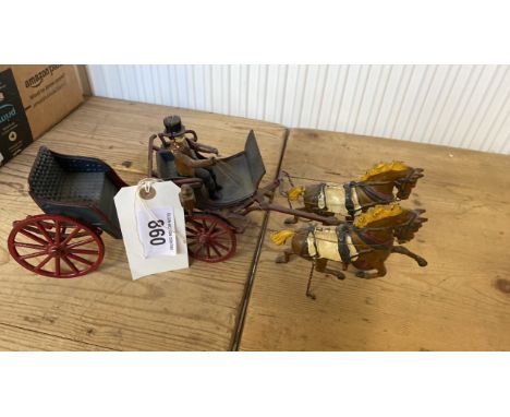  Sale Item:    REPRO HORSES &amp; CARRIAGE (AF)   Vat Status:   No Vat   Buyers Premium:  This lot is subject to a Buyers Pre