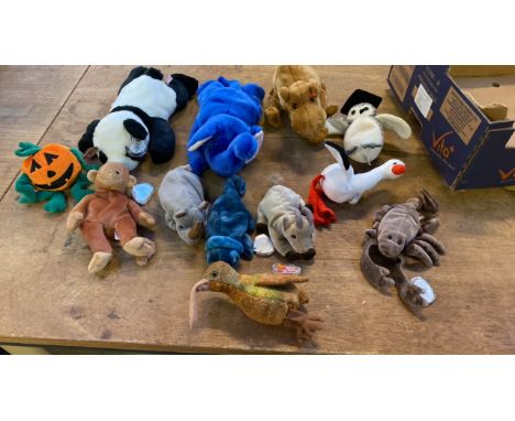  Sale Item:    BOX 12 TY BEANIE ANIMALS   Vat Status:   No Vat   Buyers Premium:  This lot is subject to a Buyers Premium of 