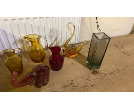  Sale Item:    BOX 6 PCE WHITEFRIARS &amp; OTHER GLASSWARE (1 PCE AF)  Vat Status:   No Vat   Buyers Premium:  This lot is su