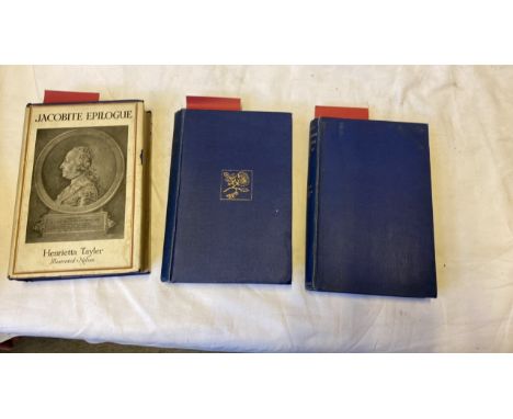  Sale Item:    3 BOOKS JACOBITES (AF)   Vat Status:   No Vat   Buyers Premium:  This lot is subject to a Buyers Premium of 15