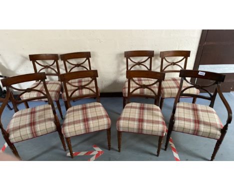  Sale Item:    8 D R CHAIRS (INCL 2 CARVERS)   Vat Status:   No Vat   Buyers Premium:  This lot is subject to a Buyers Premiu