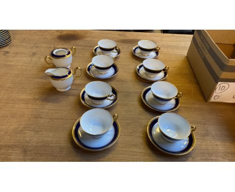  Sale Item:    18 PCS OKURA ART CHINA TEAWARE (NO LID TO SUGAR BOWL) No 2093  Vat Status:   No Vat   Buyers Premium:  This lo