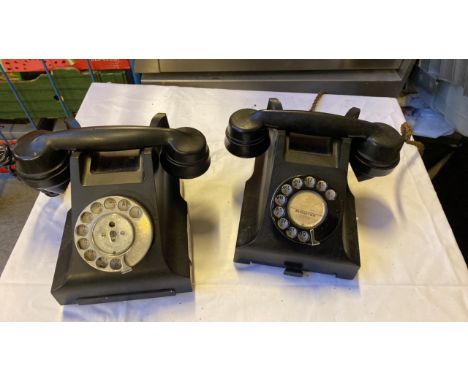  Sale Item:    2 VINTAGE TELEPHONES   Vat Status:   No Vat   Buyers Premium:  This lot is subject to a Buyers Premium of 15% 