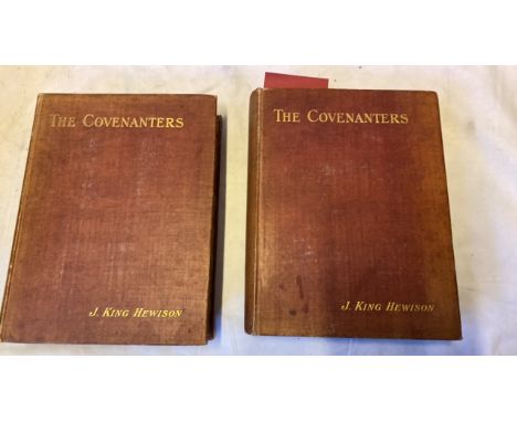  Sale Item:    2 BOOKS THE COVENANTERS J KING HENISON (AF)  Vat Status:   No Vat   Buyers Premium:  This lot is subject to a 