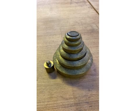  Sale Item:    BOX BRASS WEIGHTS   Vat Status:   No Vat   Buyers Premium:  This lot is subject to a Buyers Premium of 15% + V