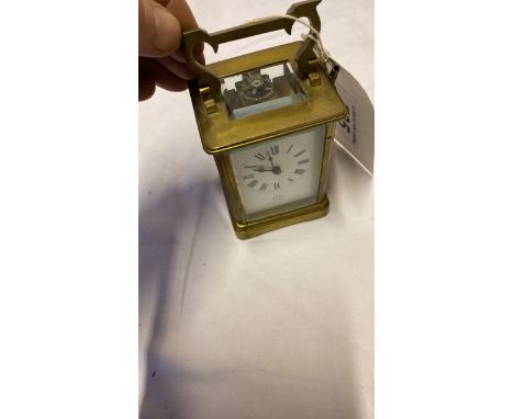  Sale Item:    BRASS CARRIAGE CLOCK DENT LONDON (AF)  Vat Status:   No Vat   Buyers Premium:  This lot is subject to a Buyers