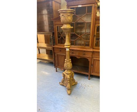  Sale Item:    REPRO PLASTIC JARDINIERE &amp; STAND   Vat Status:   No Vat   Buyers Premium:  This lot is subject to a Buyers