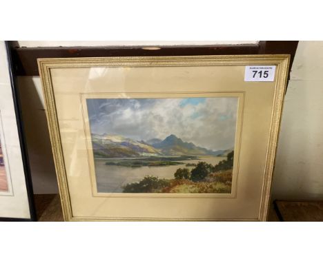  Sale Item:    W C PAINTING LOCH MAREE &amp; BEN SLIOCH BY G TREVOR  Vat Status:   No Vat   Buyers Premium:  This lot is subj