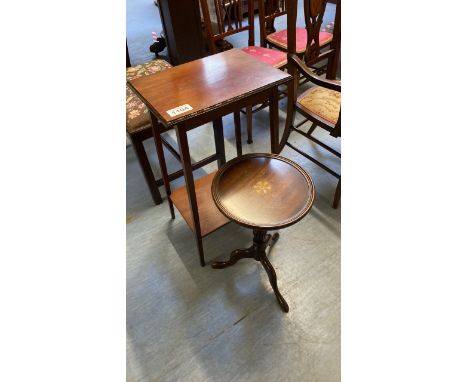  Sale Item:    2 MAHOGANY TABLES   Vat Status:   No Vat   Buyers Premium:  This lot is subject to a Buyers Premium of 15% + V