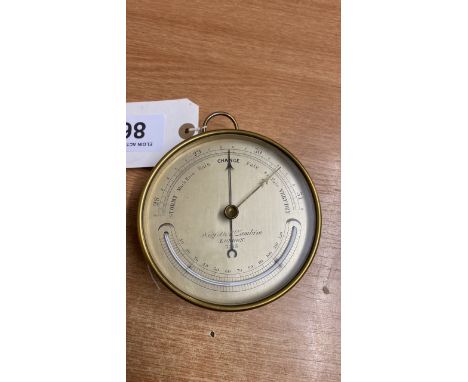  Sale Item:    NEGRETTI &amp; ZAMBRA BAROMETER   Vat Status:   No Vat   Buyers Premium:  This lot is subject to a Buyers Prem
