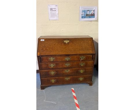  Sale Item:    OAK BUREAU (AF)   Vat Status:   No Vat   Buyers Premium:  This lot is subject to a Buyers Premium of 15% + Vat