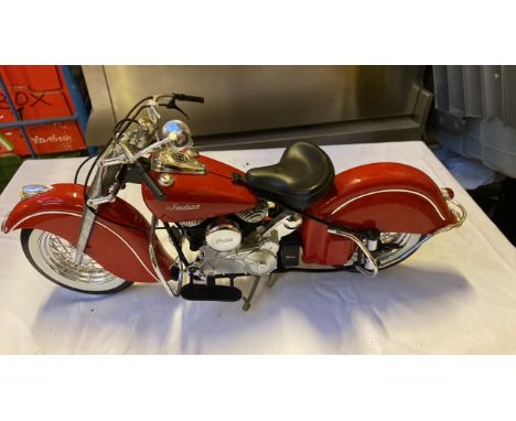  Sale Item:    MODEL INDIAN MOTOR BIKE (AF)   Vat Status:   No Vat   Buyers Premium:  This lot is subject to a Buyers Premium