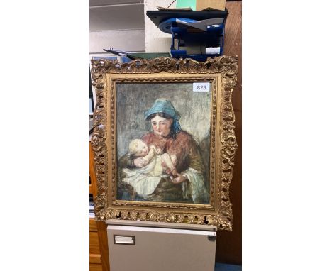  Sale Item:    PICTURE MOTHER &amp; CHILD ROBERT HERDMAN  Vat Status:   No Vat   Buyers Premium:  This lot is subject to a Bu