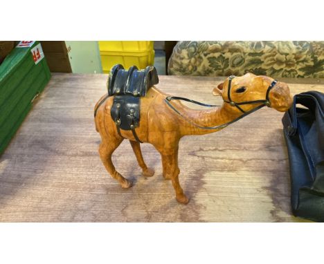  Sale Item:    SMALL LEATHER CAMEL (AF)   Vat Status:   No Vat   Buyers Premium:  This lot is subject to a Buyers Premium of 