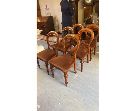  Sale Item:    6 BALLOON BACK CHAIRS (AF)   Vat Status:   No Vat   Buyers Premium:  This lot is subject to a Buyers Premium o