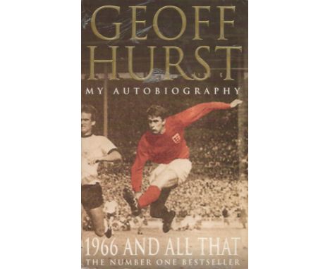 Football Legend Sir Geoff Hurst Personally Signed Paperback Book Titled 'Geoff Hurst- My Autobiography'. Signed halfway throu