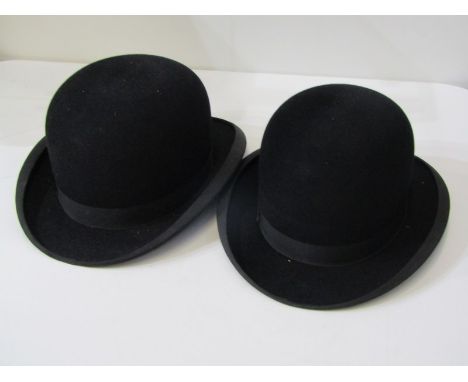 2 VINTAGE BOWLER HATS, 1 by Dunn