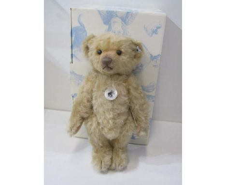 STEIFF, 1906 replica blonde mohair, 31cm height Lot 423: Certificate No. matches the ear tag, No. the label under box is for 
