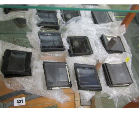 MAGIC LANTERN SLIDES, collection of Scottish landscape monochrome slides