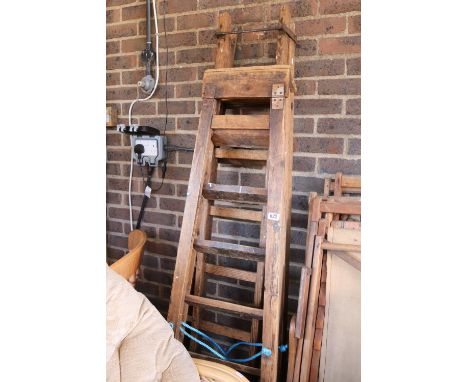 Vintage Wooden Painters Ladder 