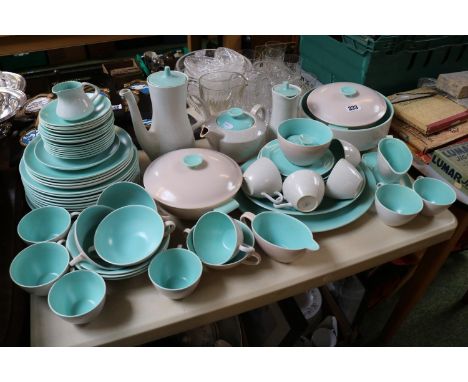 Large collection of Poole Pastel dinnerware 