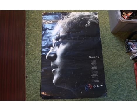 2 Vintage Posters to include Led Zeppelin Stairway to Heaven and John Lennon Poster 