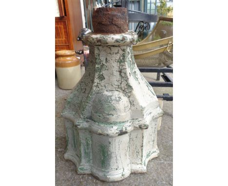 A Victorian ornate cast iron drain hopper