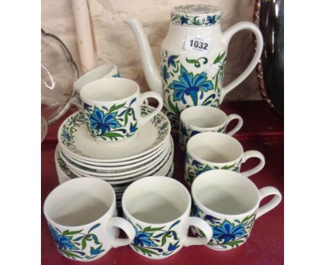A Midwinter Spanish Garden pattern coffee set