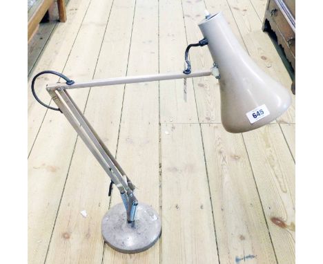 A vintage Herbert Terry &amp; Sons Anglepoise lamp with mushroom finish