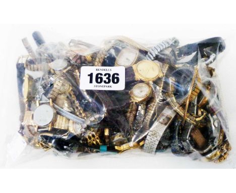 A collection of assorted vintage and later ladies wristwatches - various makers and condition