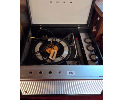 A vintage Bush portable transistor record player - a/f