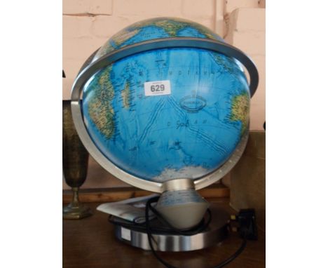 A Columbus illuminated globe