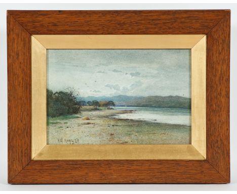 ARCHIBALD WILLIAMSON HOGG (SCOTTISH, LATE 19TH CENTURY), LOCHSIDE RUINS, ACROSS THE HEATH, and MORNING LIGHT signed and dated