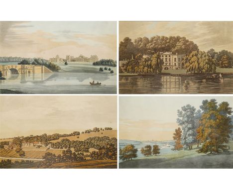 Joseph Constantine Stadler (British 1755-1828) after Joseph Farington RA (British 1747-1821): 'Blenheim', 'Petworth', 'Pope's