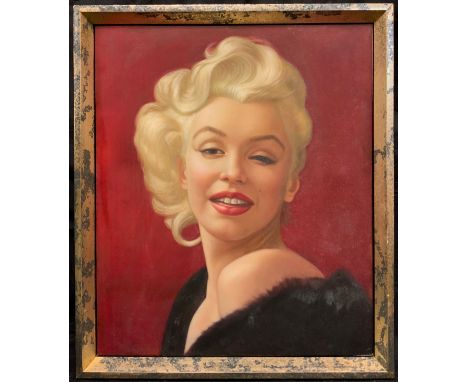 Continental school - 20th century portraiture, 'A Portrait of Marilyn Monroe', oil on canvas, 61cm x 51cm. 