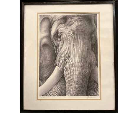 Peter Samson, by and after, 'Gentle Giant', signed, artist's proof, number 6 of 10, Giclée print, 36cm x 26cm (46.5cm x 40cm 