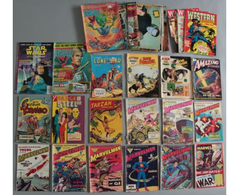Collection of 36 vintage comics including - Amazing Stories No 16 (1951) (GD), Captain Tornado No 85 (VG), Sarge Steel No 5 (
