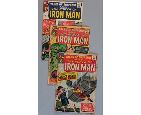 Tales of Suspense Marvel comics #53 (May 1964) 2nd app. Black Widow, Jack Kirby cover (FR/GD - cover loose), #55 Mandarin cov