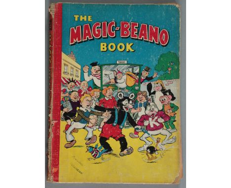 The Magic Beano book 1949 featuring Biffo, Big Eggo around Maxy's Taxi. (FR)