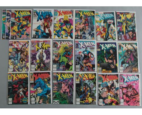 19 X-Men Marvel comics Nos 260 - 279 inclusive featuring the first appearance of Gambit with art by Jim Lee. All in NM 9.4 co