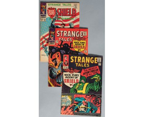 Doctor Strange Marvel comics Strange Tales #129 (GD - cover loose), #132 (VG), #133 (GD), 134 Watcher app. (VG), 135 1st app.
