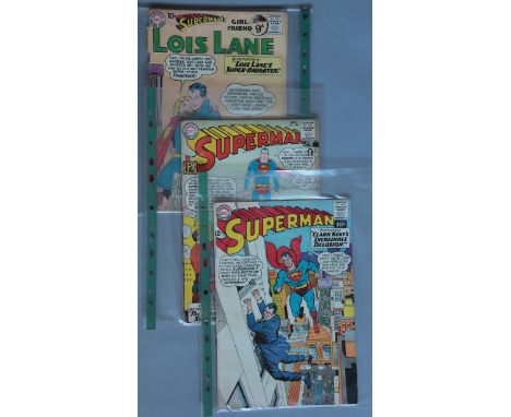 Superman #139 (1960) no cover, (PR), DC Comics, Superman #155 (FR), 158 (GD) first app Night Wing 164 (GD/VG), 165 (VG) 172 (