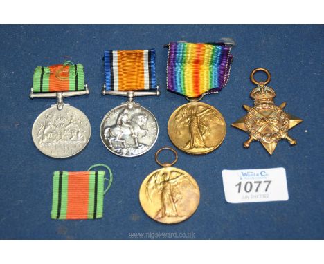 A quantity of WWI Medals to include two Victory Medals awarded to P.T.E. W.H. Knight Devon R. service no. 56713 and P.T.E. G.