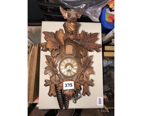 SMALL CUCKOO CLOCK WITH WEIGHTS