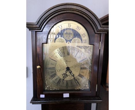 DARK OAK REPRODUCTION LONG CASE CLOCK
